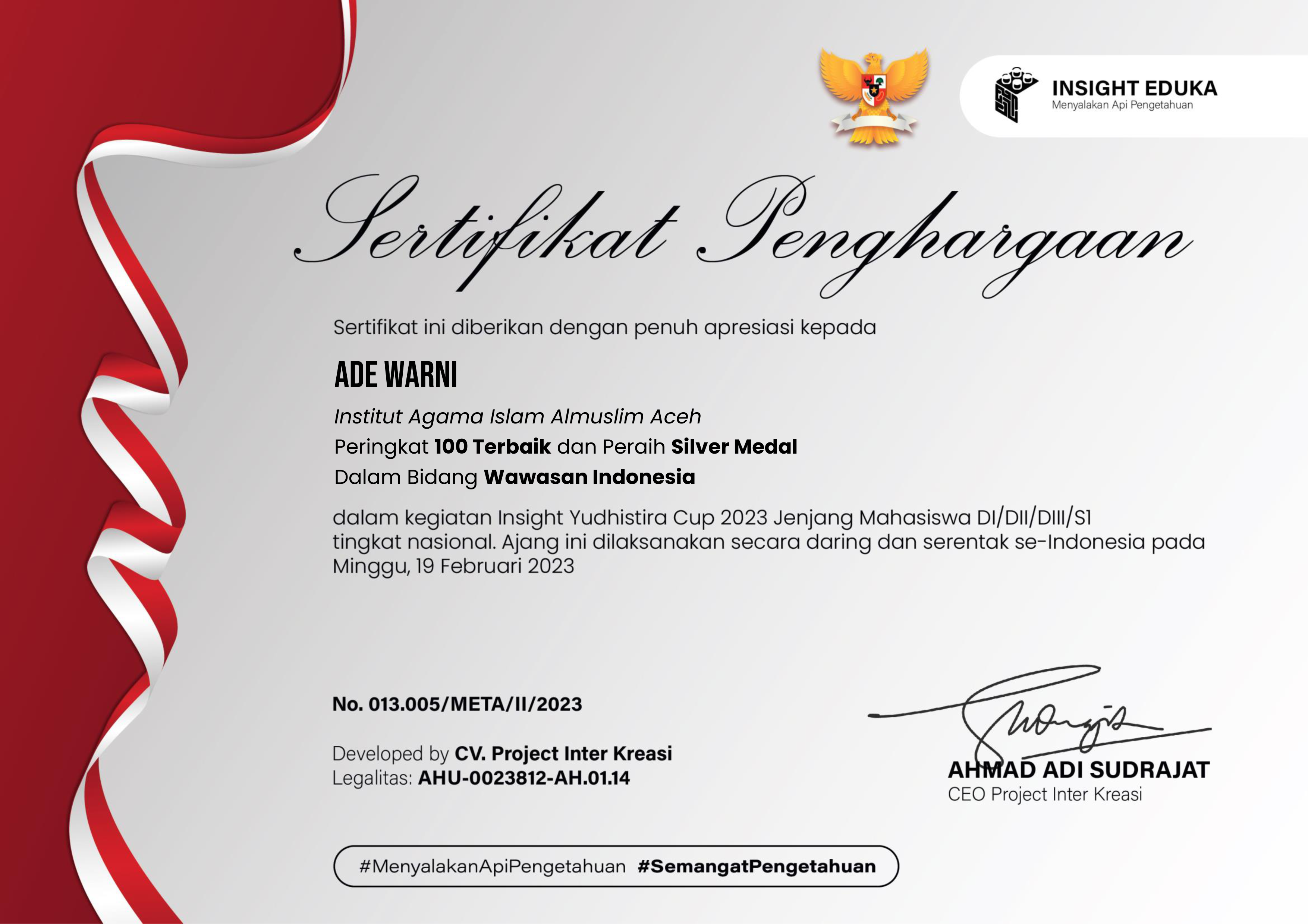 PAYA LIPAH - Dua mahasiswi Institut Agama Islam (IAI) Almuslim Aceh kembali menorehkan prestasi membanggakan pada ajang nasional yang digelar baru-baru ini.