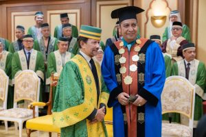 BANDAR SERI BEGAWAN - Rektor Institut Agama Islam (IAI) Almuslim Aceh Dr Nazaruddin MA diundangn secara khusus sebagai tamu kehormatan pada acara 13th Convocation Ceremony of University Islam Sultan Sharif Ali (UNISSA) Brunai Darussalam yang berlangsung Rabu, 30 Agustus 2023 di Plenary Hall (International Convention Center) Bandar Seri Begawan, Brunai.