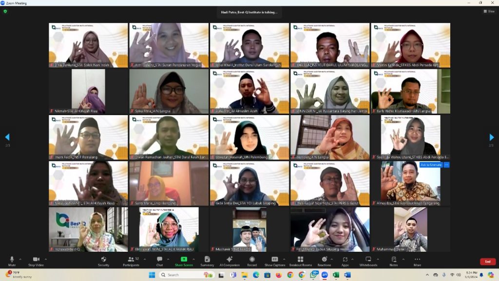 Perkuat Mutu Internal, Lima Dosen IAI Almuslim Aceh Ikuti Pelatihan AMI