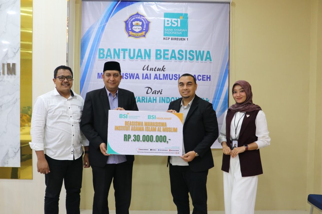 Mahasiswa IAI Almuslim Aceh Dapat Beasiswa dari Bank Syariah Indonesia