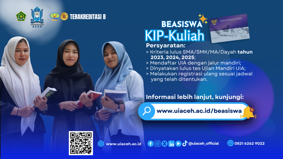 Beasiswa KIP-Kuliah Universitas Islam Aceh.