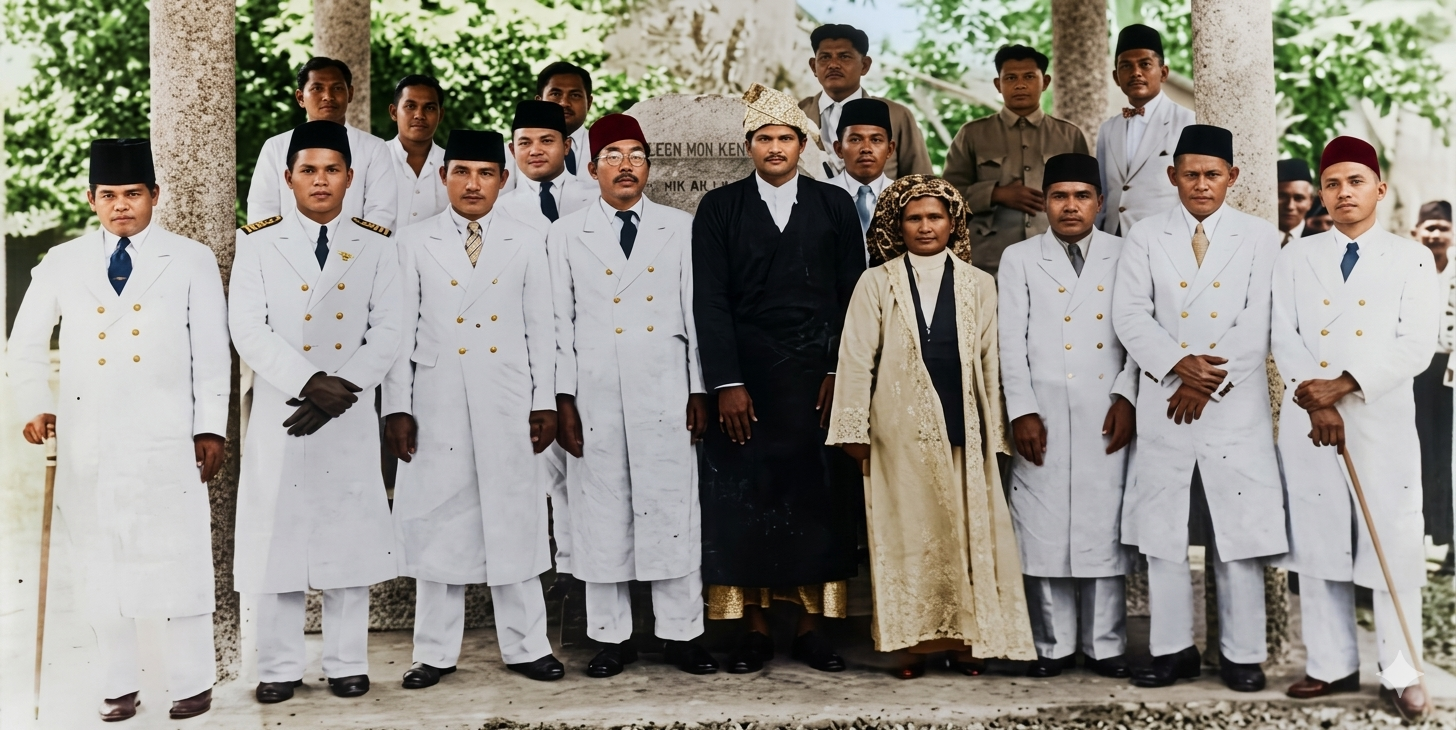 Para Pendiri Yayasan Almuslim Peusangan. (Arsip Yayasan Almuslim Peusangan/Repro Admin UIA)