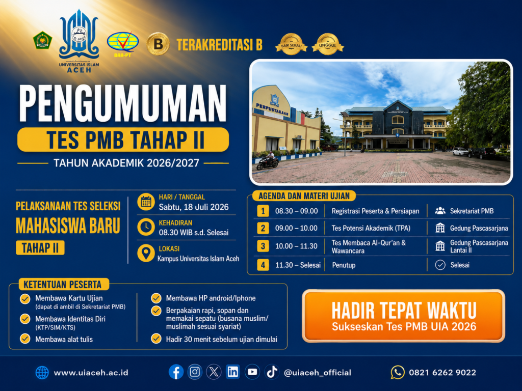 Pengumuman Tes PMB Tahap 2